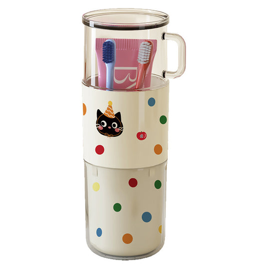 Marketbabad Polka Dot 2-Piece Travel Toiletry Cup Set product view 1