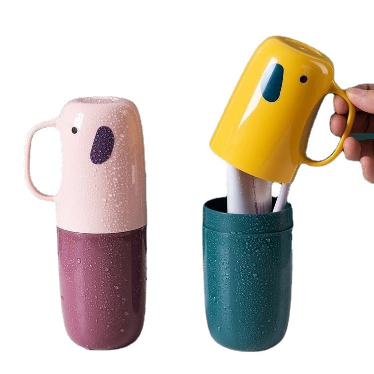 Marketbabad 3-Piece Toothbrush Storage Case & Cup Set product view 2