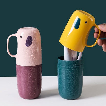 Marketbabad 3-Piece Toothbrush Storage Case & Cup Set product view 1